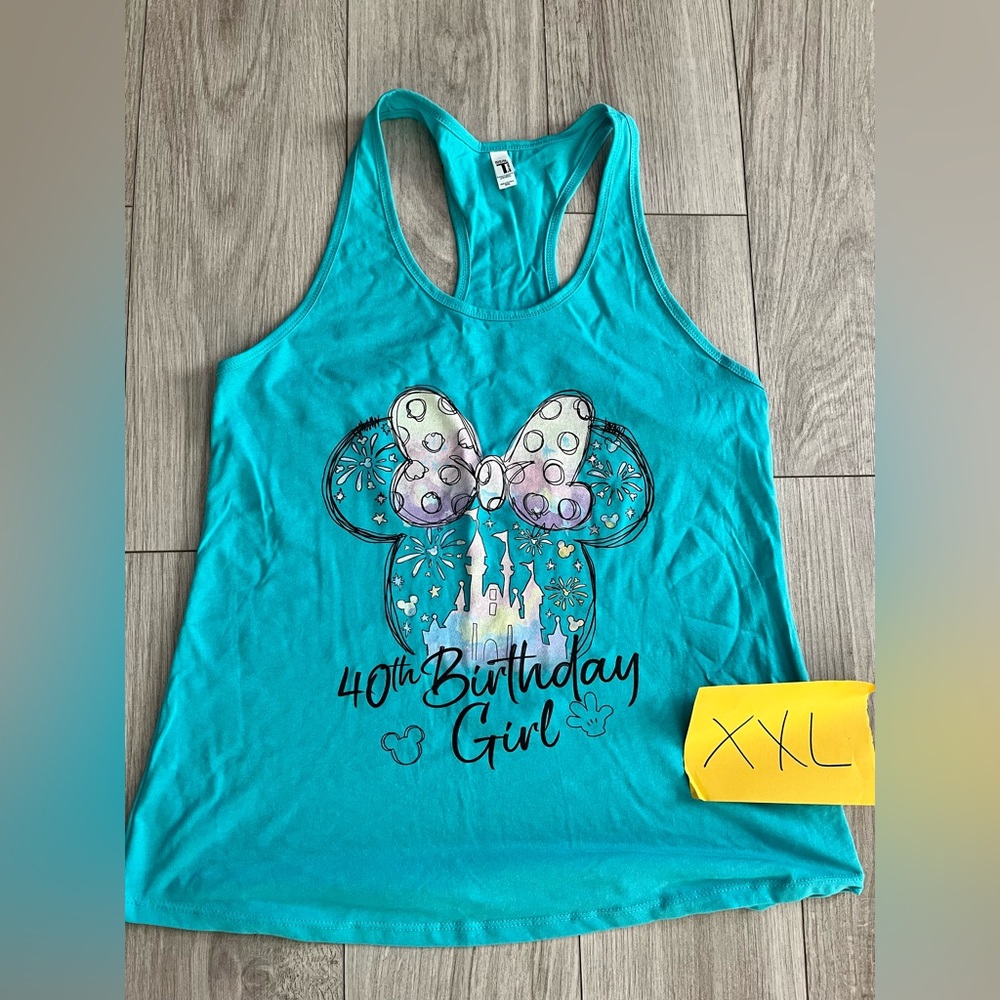 Disney 40th Birthday Girl tank top